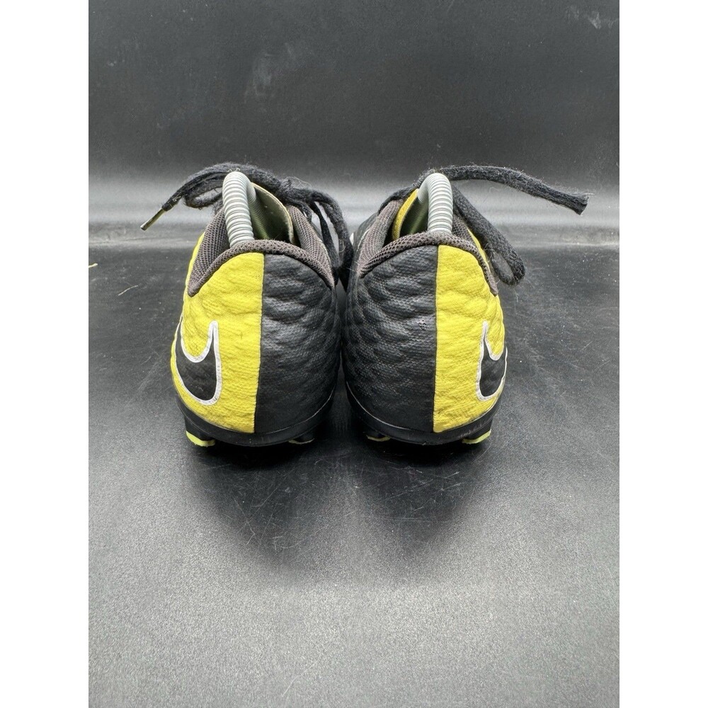 Nike Hypervenom Phelon 3 FG Soccer Cleat Youth Size 2.5Y Black/Yellow GUC - Picture 4 of 9
